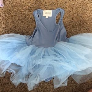 Plum dance outfit with attached tutu!